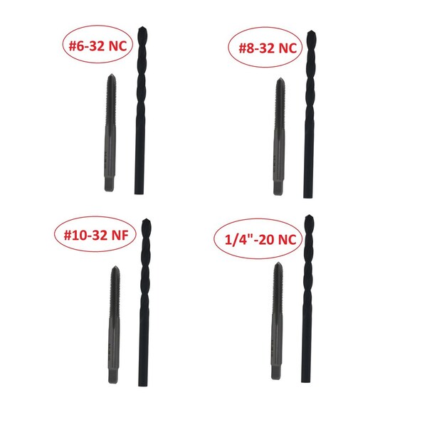 Drill America 8 Piece Electrician Tap and Drill Kit POUELC8 Zoro